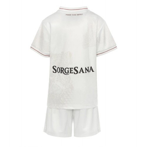 SSC Napoli Replik Auswärtstrikot Kinder 2025-26 Kurzarm (+ Kurze Hosen)